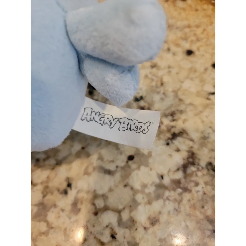 Angry Birds Space Plush Ice Cube Blue Square Bird Toy Stuffed Animal 6